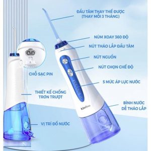 cấu tạo máy tăm nước h2ofloss hf9p