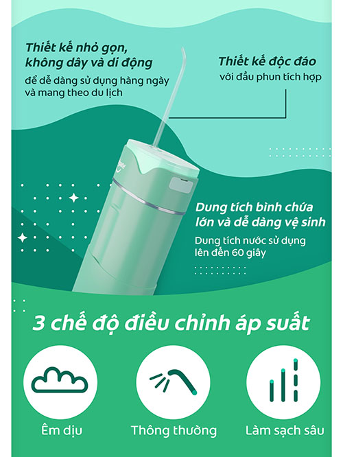 các điểm nổi bật cúa tăm nước colgate