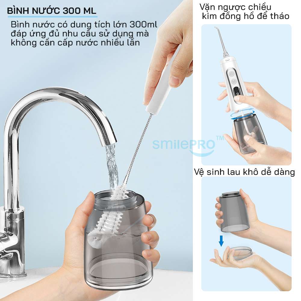 Bình nước của tăm nước smilepro2023