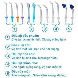 các loại đầu tăm nước h2ofloss hf9